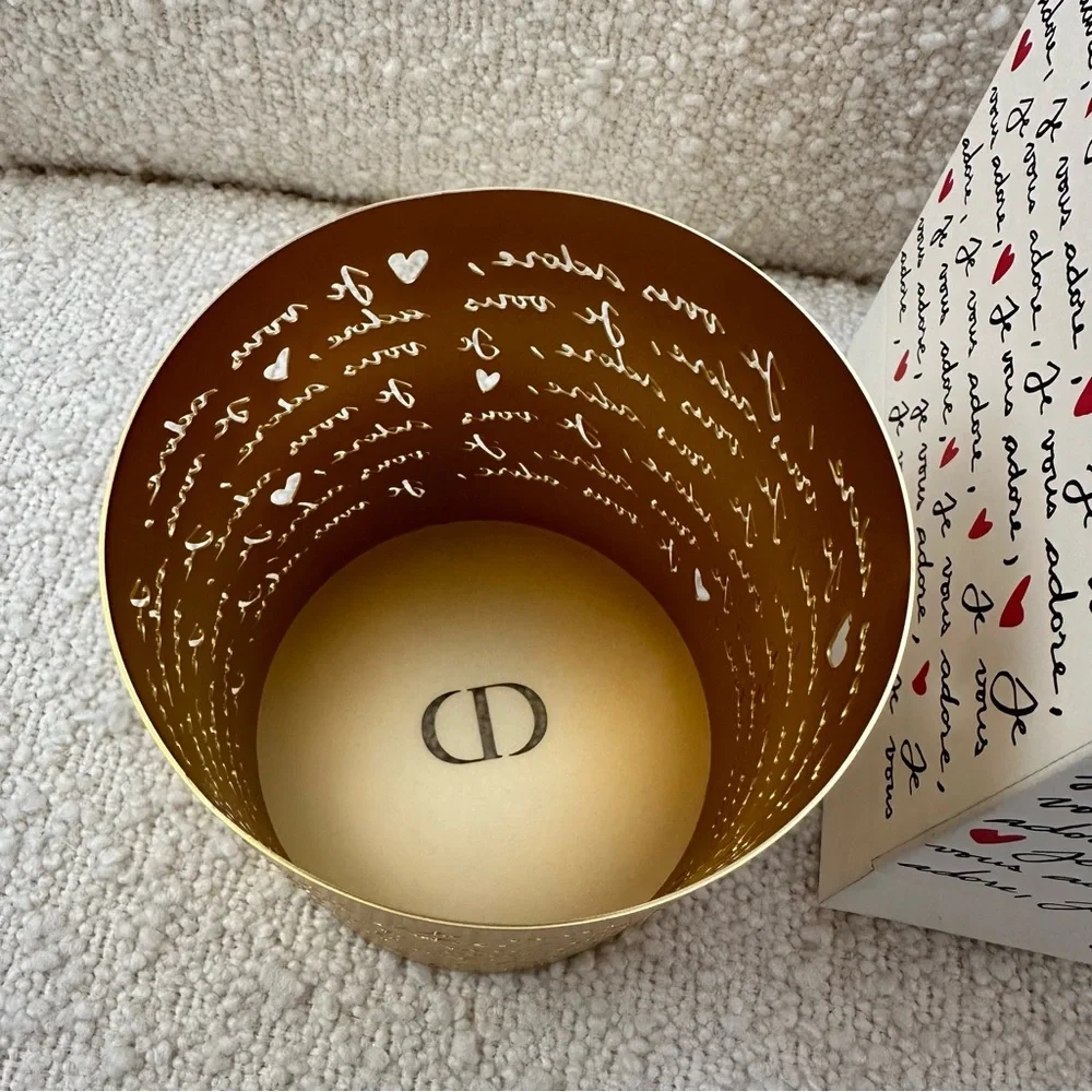 Christian Dior Je Vous Adore Gold Candle Holder